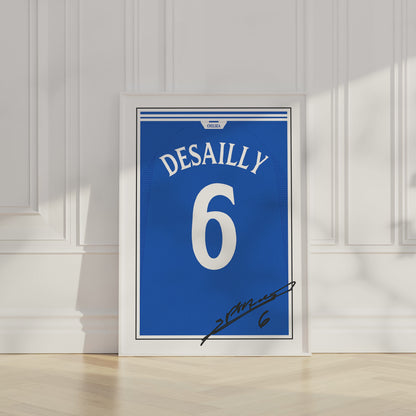 Marcel Desailly 99/02 Chelsea Classic Home Shirt Poster