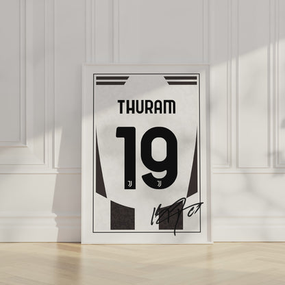 Khephren Thuram 24/25 Juventus Home Shirt Poster