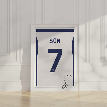 Son Heung-min 24/25 Spurs Home Shirt Poster