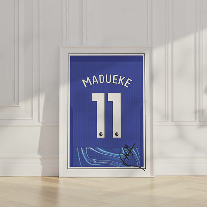 Noni Madueke 24/25 Chelsea Home Shirt Poster