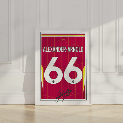 Trent Alexander-Arnold 24/25 Liverpool Home Shirt Poster