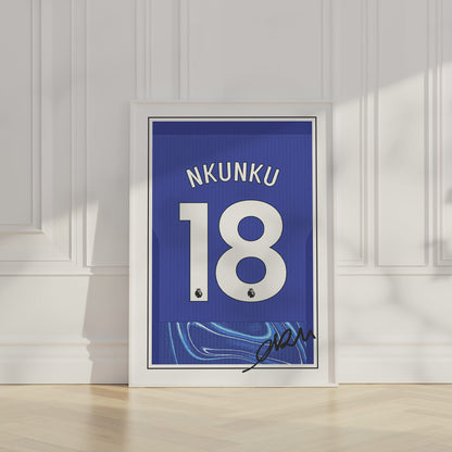 Christopher Nkunku 24/25 Chelsea Home Shirt Poster