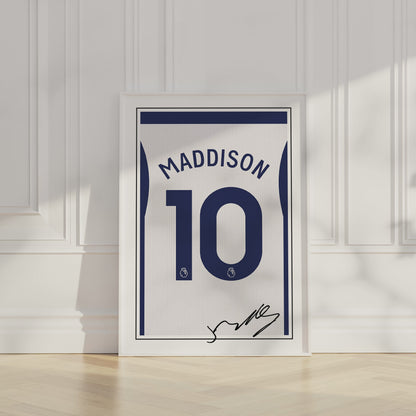 James Maddison 24/25 Spurs Home Shirt Poster