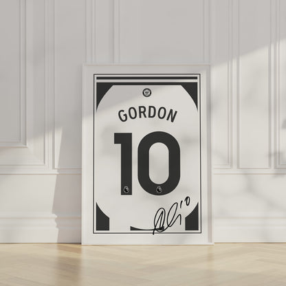 Anthony Gordon 24/25 Newcastle Utd Home Shirt Poster